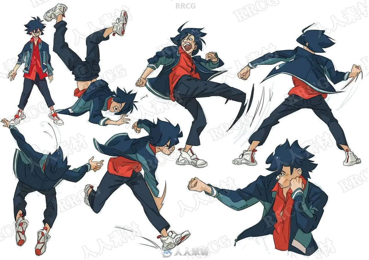 漫画角色动作造型设计大师级教程下载（moderndayjames主讲） (6)