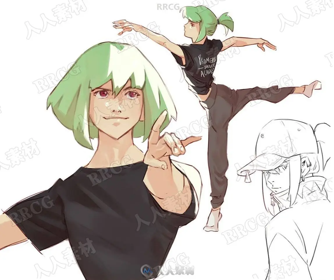 漫画角色动作造型设计大师级教程下载（850M附CSP适用） (3)