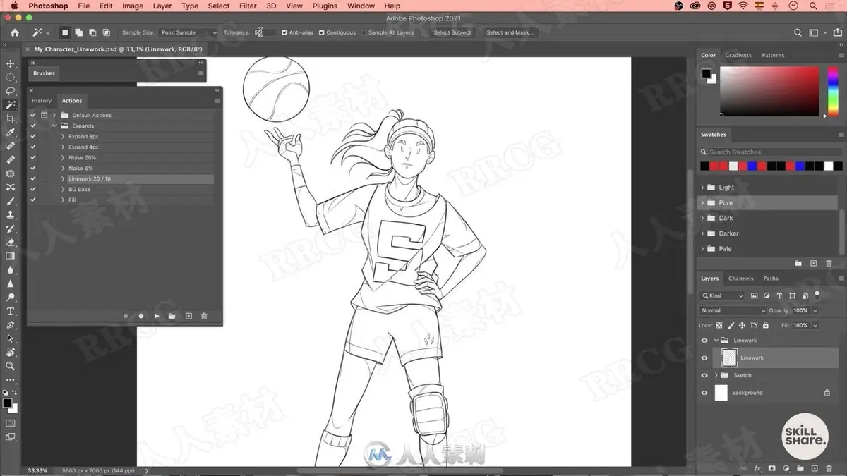 动态人物插画绘制着色实战课下载（5.5G附源文件/Photoshop） (15)