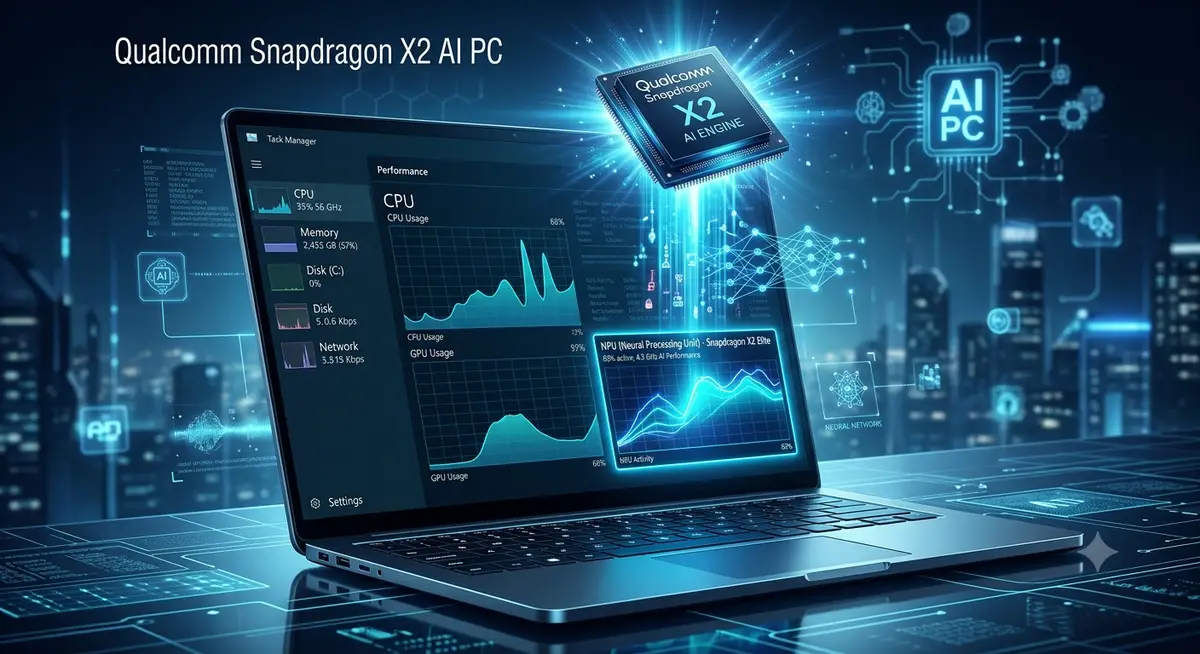 小修 Windows 11 26H1 28000.2525 轻度精简版系统，保留 Hyper-V 与 WSL 的轻量办公开发系统 (NPU 监控概念图)