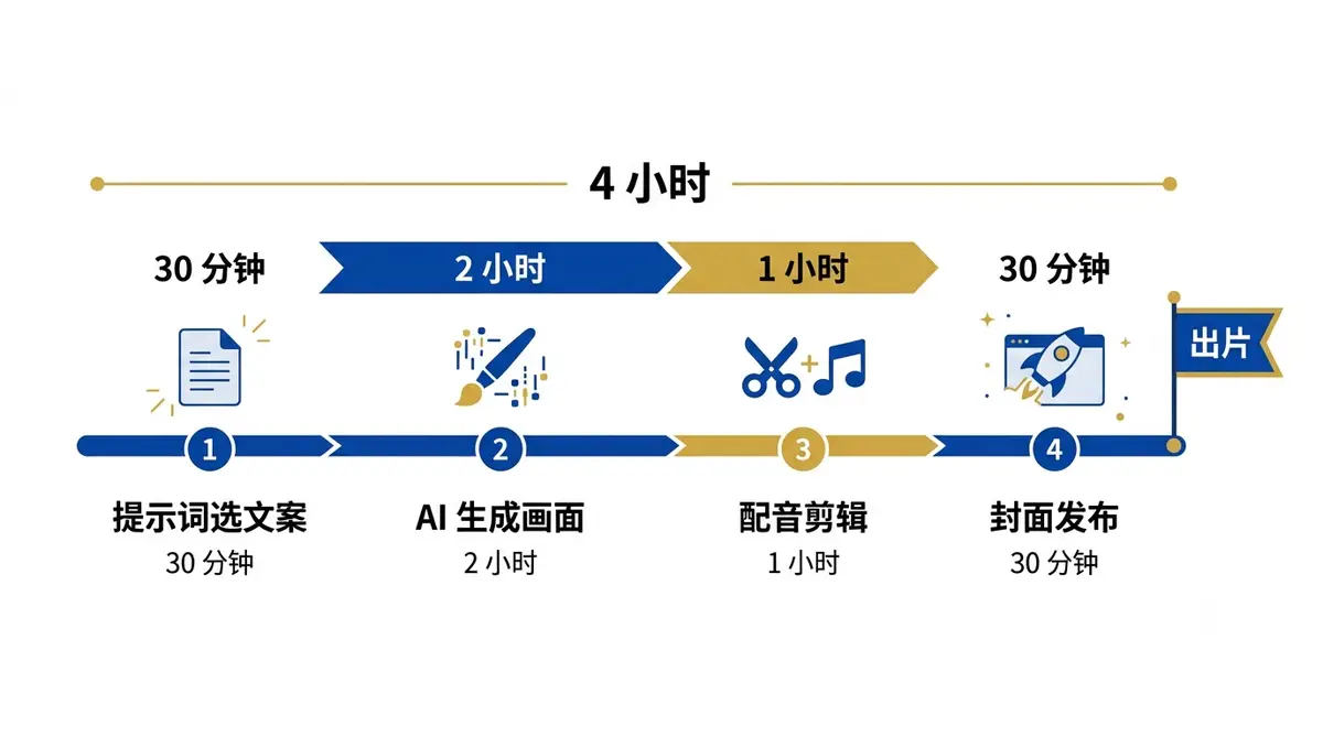 大驴说史 AI 历史课，64 万粉博主教零基础用 AI 做历史视频 (四小时出片流程)