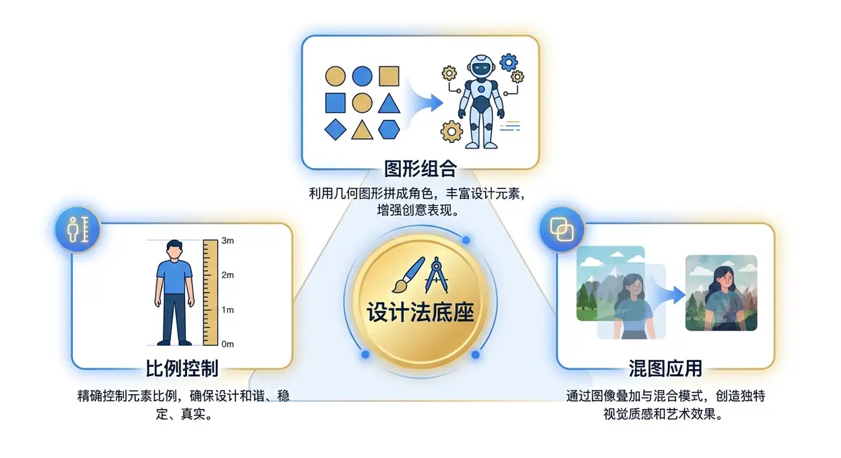 图形设计法 AI 设计实战课，AI 工作流创作插画 IP 建筑游戏视觉 (三大核心技法)