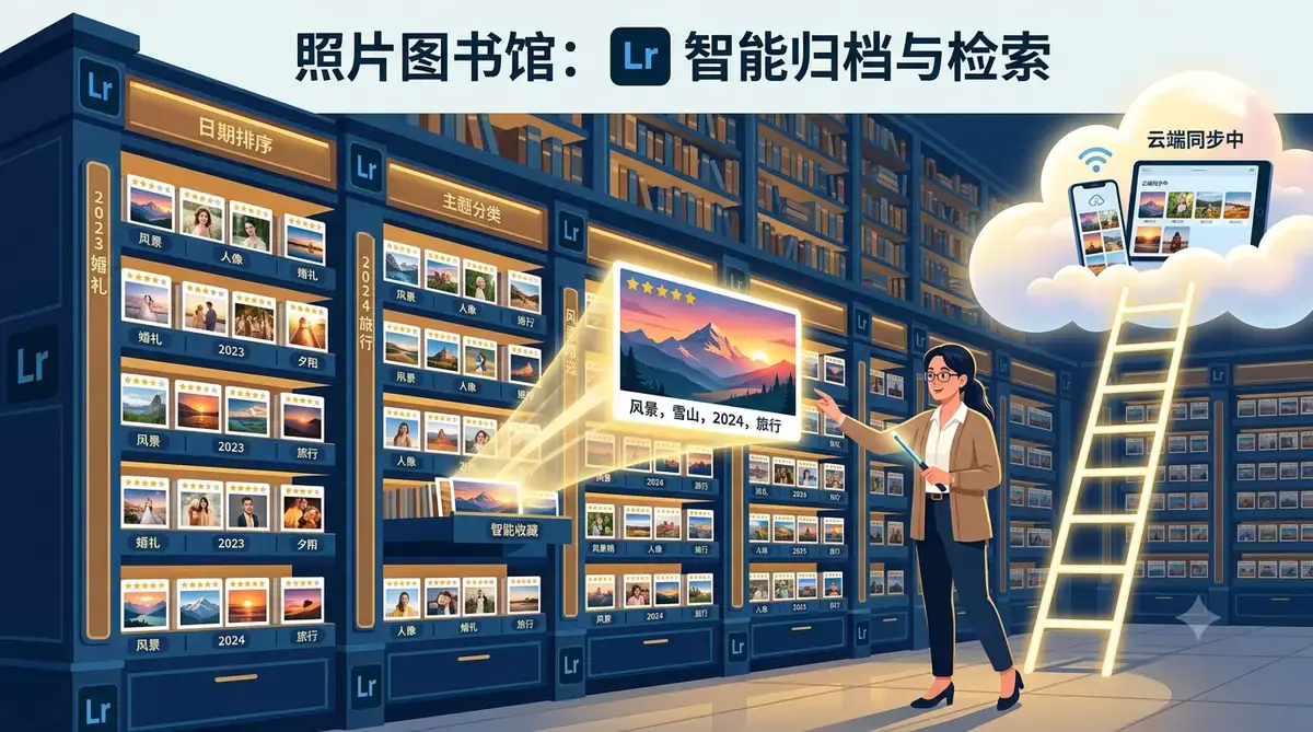 LinkedIn Learning Lightroom Classic 初中级入门课:照片导入、组织管理、编辑与云同步基础培训