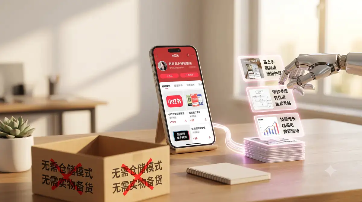 小红书AI虚拟电商:手机上的小红书店铺与AI生成笔记的自动化生产线(封面图)