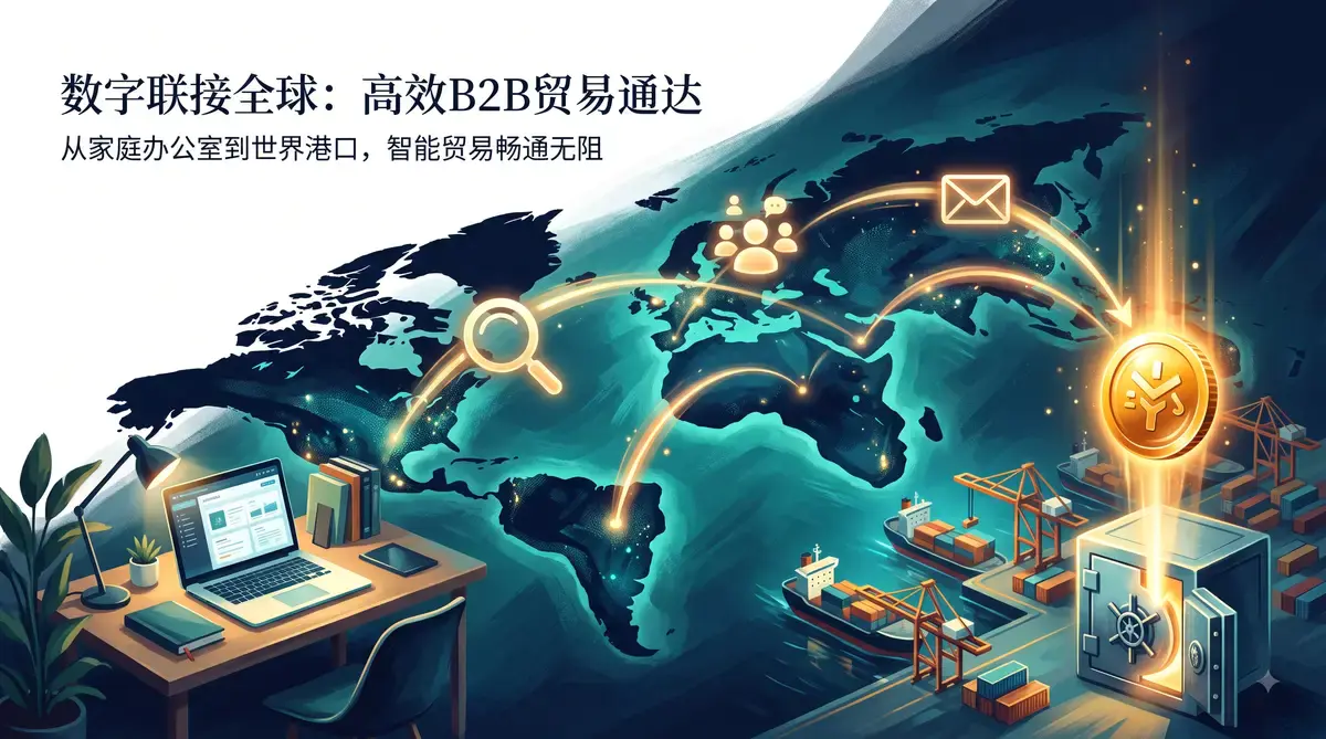 外贸获客训练营——从谷歌社媒开发客户到报价收款的外贸全链路概念图(封面图)