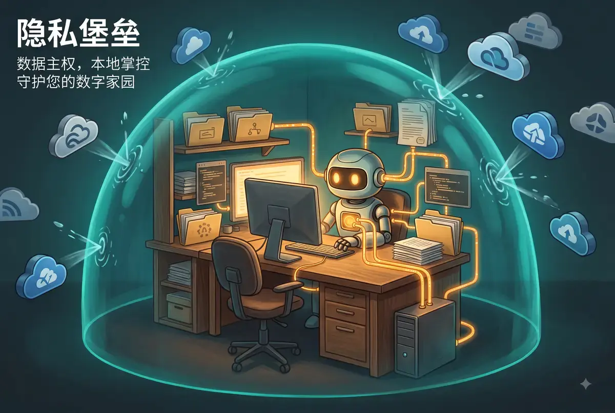 Muse Glimmer 30B——可本地部署的开源 Agent 大模型概念图,单卡运行的常驻智能体(本地Agent对接)