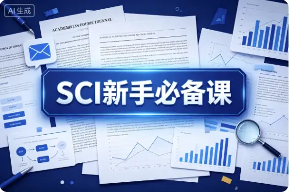 SCI新手必备课——一篇论文穿过投稿流程重重关卡的概念图
