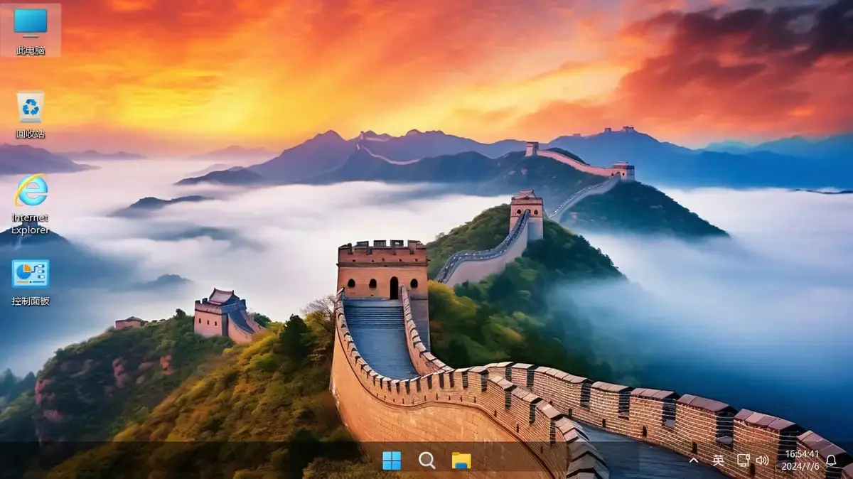 2026年极简科技风格的Windows 11 26H1桌面与Ultra芯片数据核心满载运行的三维渲染图