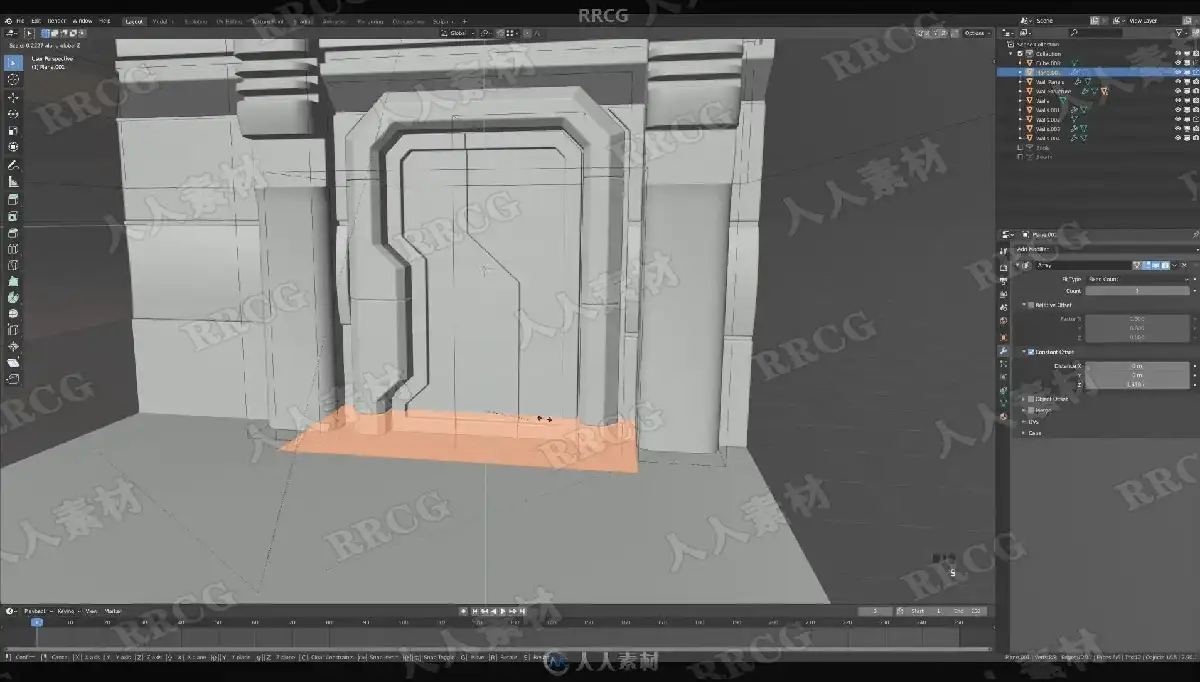 设计师在双屏电脑前使用Blender软件进行3D卡通风格人物与场景的高精度渲染与建模16