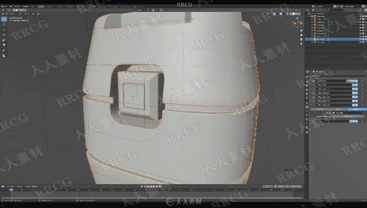 设计师在双屏电脑前使用Blender软件进行3D卡通风格人物与场景的高精度渲染与建模17