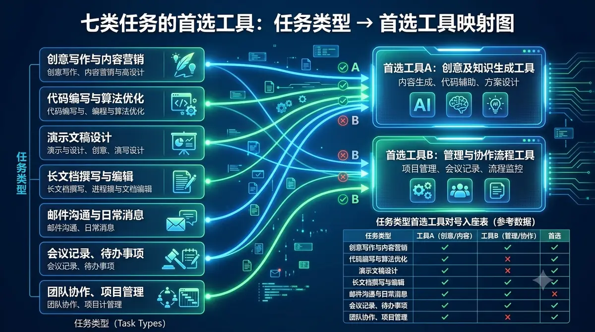 Codex 与 WorkBuddy 两款 AI 智能体工具选型对比封面图，左侧代码终端右侧办公应用 (5)