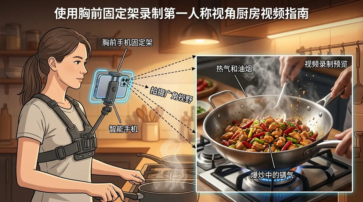 短视频起号全流程封面图，深色背景配发光手机竖屏与数据增长曲线3