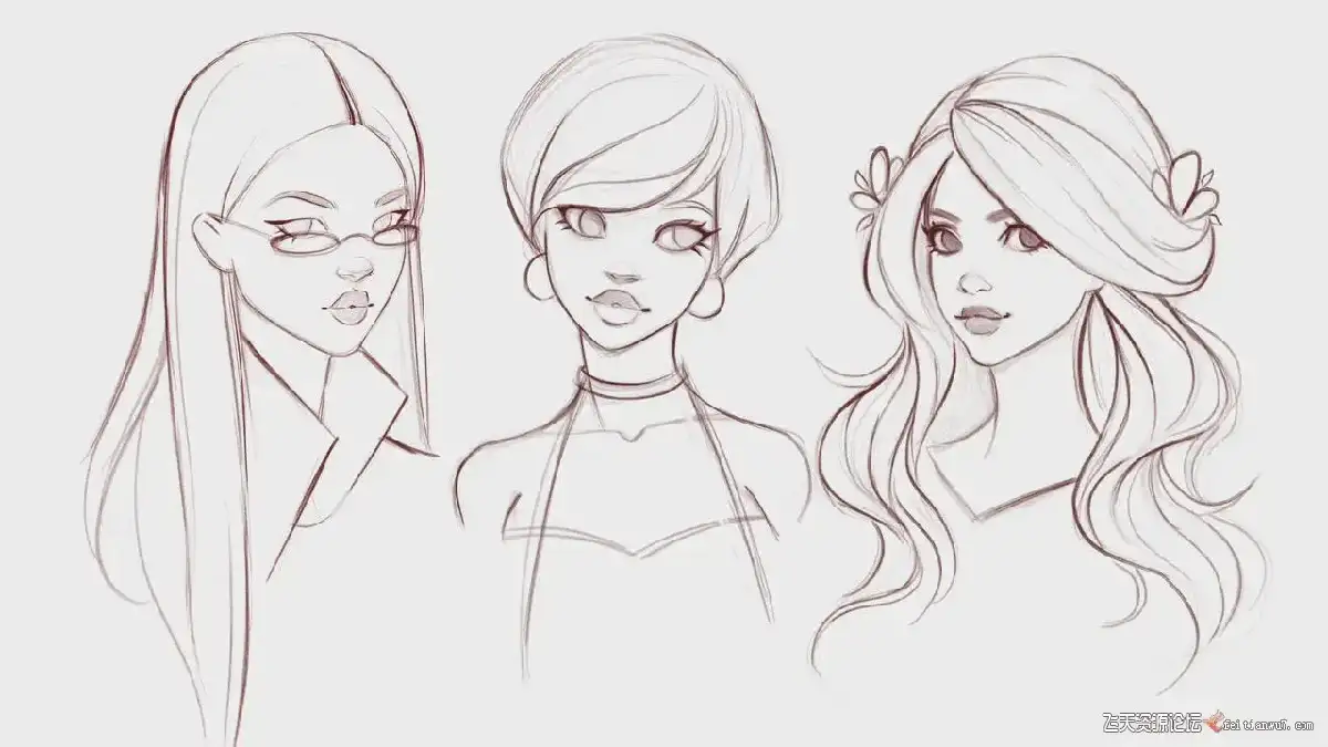 插画师在iPad Pro屏幕上使用Apple Pencil和Procreate软件，正在为一位色彩和谐、光影极具氛围感的卡通女性角色进行精细上色6