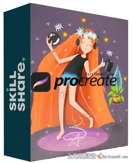 自由画师在iPad Pro屏幕上使用Procreate软件，正通过多种笔刷和色彩实验，探索并绘制具有极强个人风格的数字插画4