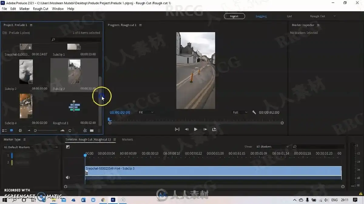 剪辑师在双屏工作站前运行Adobe Prelude与Premiere Pro，正将整理好的粗剪视频素材通过无缝协同工作流转移至PR时间线10