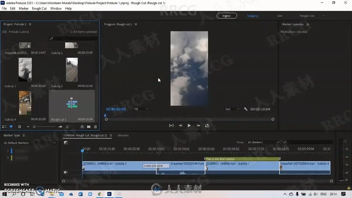 剪辑师在双屏工作站前运行Adobe Prelude与Premiere Pro，正将整理好的粗剪视频素材通过无缝协同工作流转移至PR时间线11