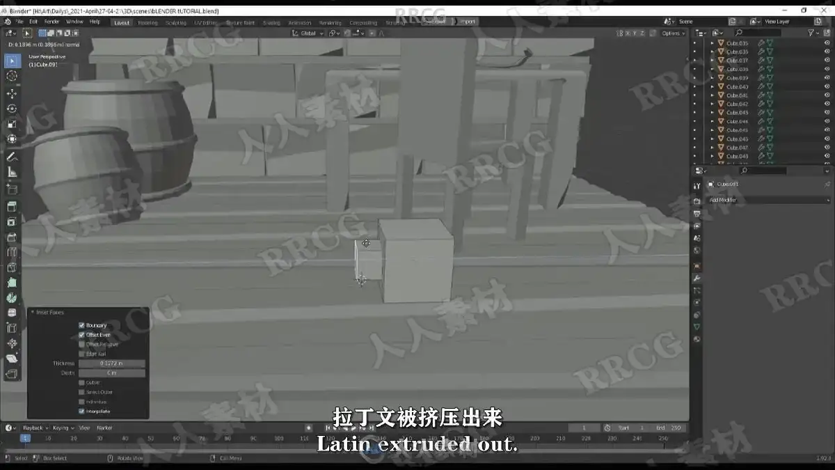 3D数字艺术家在宽大的显示器前运行Blender软件，屏幕上正实时渲染着一个极具精美质感与温馨光影的等距视角小型游戏微场景7
