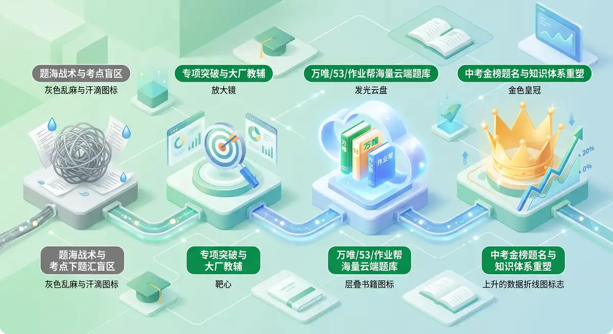 一张宽大的原木学习桌上摆放着高配护眼平板与一摞打印装订好的初中教辅资料,平板屏幕上正显示着按年级和科目精细分类的“2026秋季教辅合集”网盘资源库目录 (2)