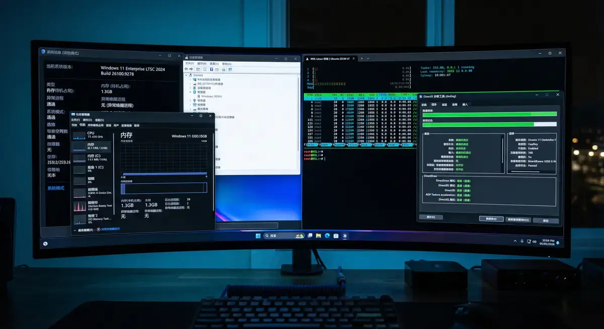2026版【不忘初心】Windows11 LTSC2024 精简纯净版:集成运行库与DirectX修复双版本装机神盘 (2)