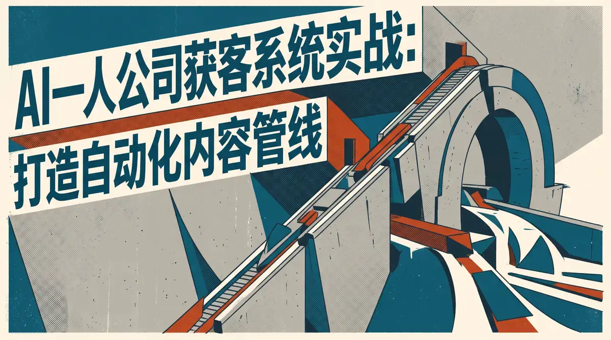 2026版AI一人公司内容获客课:自动化打工与多平台矩阵全解