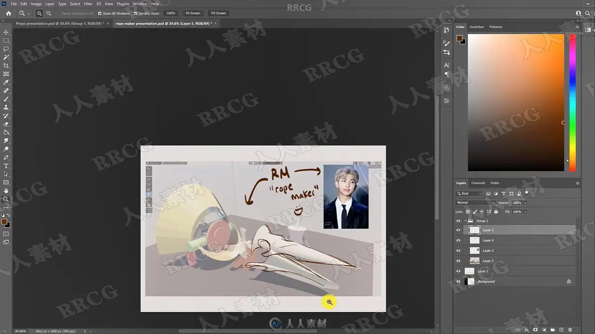Airi Pan画师数字绘画实例训练视频教程下载 (附PS源文件) (12)