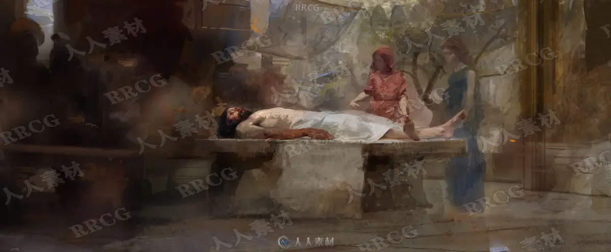Craig Mullins《希腊葬礼》原画插画图文教程 (附PSD源文件) (5)