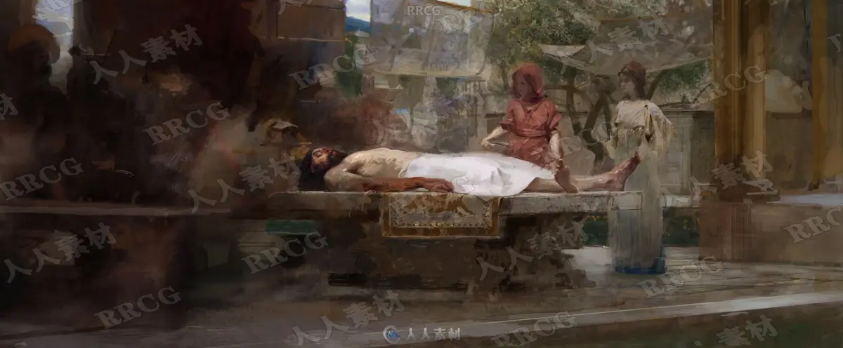Craig Mullins《希腊葬礼》原画插画图文教程 (附PSD源文件) (7)