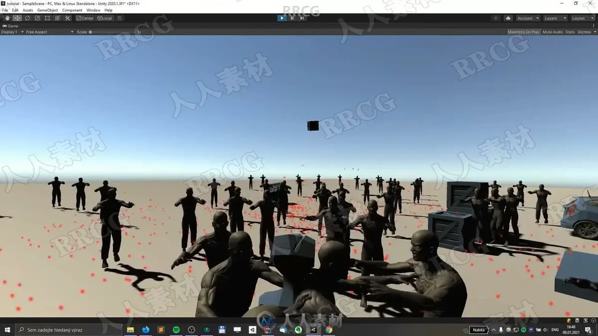 【中文字幕】Unity 3D恐怖动作游戏从零制作全流程教程 (附源文件) (19)