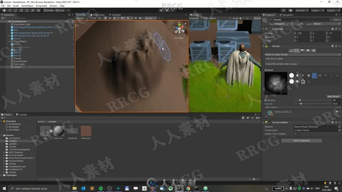 【中文字幕】Unity 3D恐怖动作游戏从零制作全流程教程 (附源文件) (21)