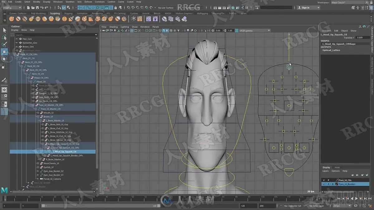 Maya 角色面部表情绑定动画大师级教程12 章节高清视频 显示更多行 (5)