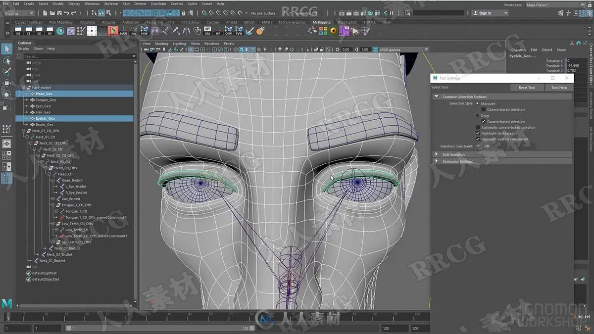 Maya 角色面部表情绑定动画大师级教程12 章节高清视频 显示更多行 (6)
