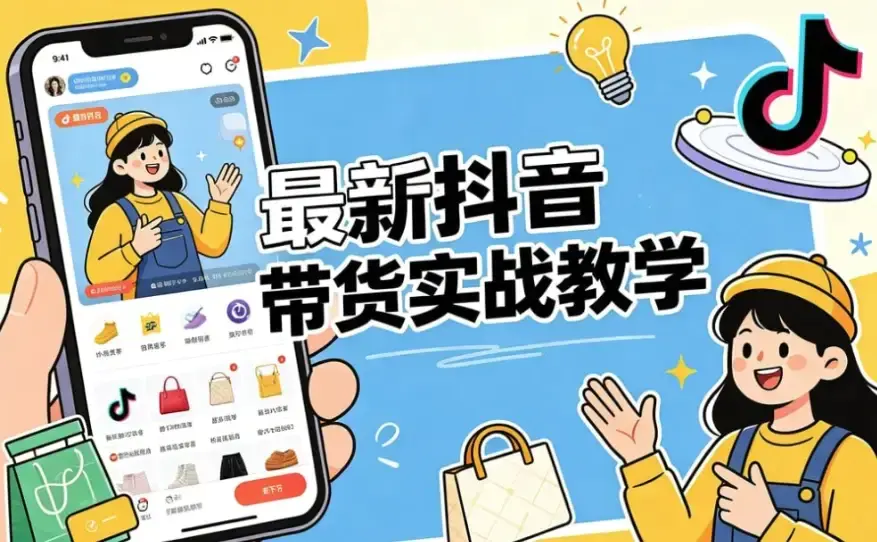 最新抖音带货实战教学教程下载(从零起号到投流避坑全流程)